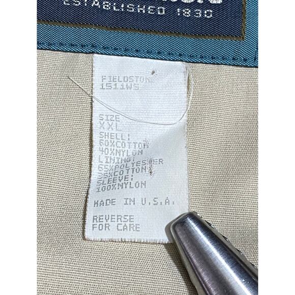 Vintage Woolrich Jacket Men 2XL Beige Multi Pockets double Zip Made in USA - Picture 10 of 16